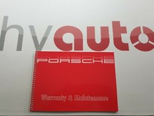 Service Warranty & Maintenance Porsche 911 930 944 Turbo 928S First Print 86