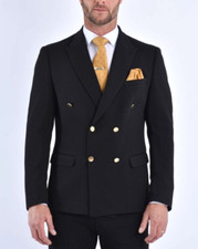 Double Breasted Gold Button