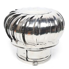CHIMNEY SPINNER COWL Stainless Steel Spinning Wind Rotating Cap 160mm Diameter