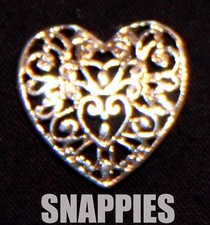 Snappies silver HEART MAGNETIC