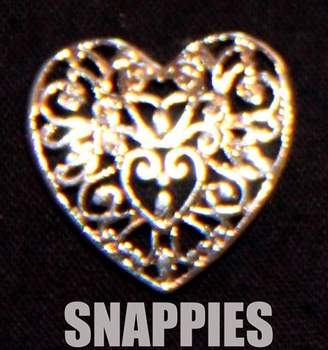 Snappies silver heart - silver,