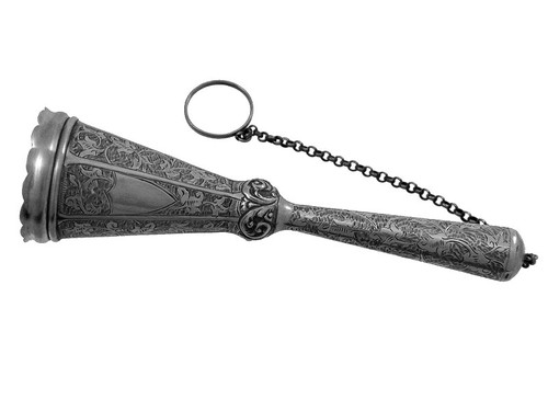 Victorian silver posy - silver, holder