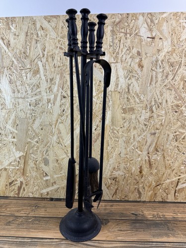 Vintage black fireplace - black,