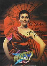 Approximately A4 Jacqueline Pearce Servalan Blakes 7 Dedicated Autograph VG