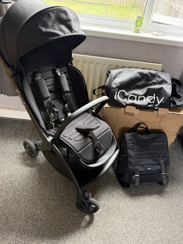 Icandy pip black pushchair - icandy,