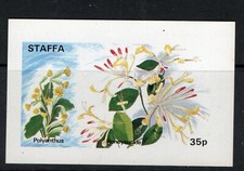 STAMPS LOCAL GB- Staffa Island, plants, polyanthus, block 35p, 1972 -**
