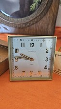 Vintage Swiss Guardier Alarm Clock 15 Jewels 8 Days Working