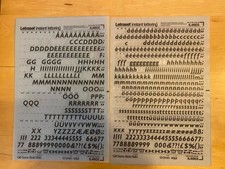 Letraset Dry Transfer Letters