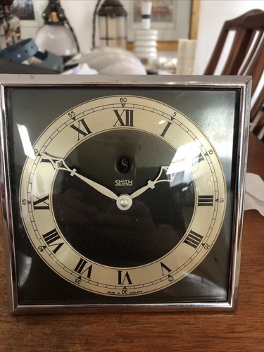 Art deco smith electric clock - art,