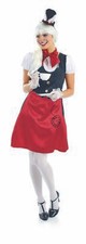 Womens White Rabbit Costume S-L Ladies Alice In Wonderland Fancy Dress Book Week