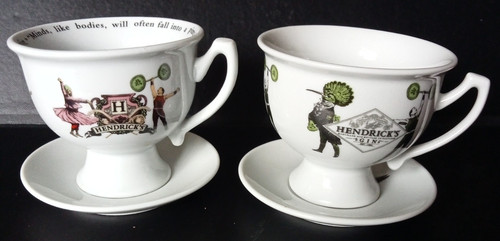 Hendricks gin china - china, footed