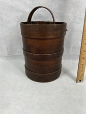 antique pantry box tall 8.5 x 6.5 slide top wooden  unusual original 19th c rare