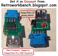 Usb Mouse Joystick Gamepad Adapter for 9pin DB9 Amiga Atari ST Amstrad Commodore