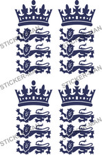 England Cricket Stickers Man Cave Car Van Window (Choose size/Quantity)