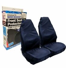 Mini BMW Hatch Cooper Car Front Seat Protectors Covers Water Resistant Pair Blue