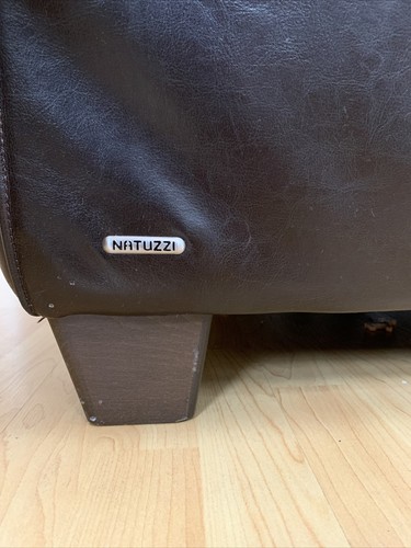 Natuzzi leather loveseat - natuzzi,