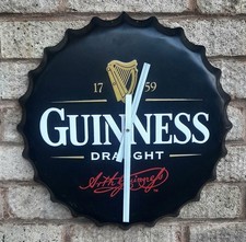 METAL GUINNESS WALL CLOCK -