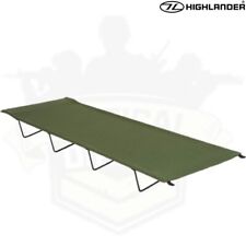 HIGHLANDER LIGHTWEIGHT STEEL CAMPING BED | BRITISH ARMY STYLE GREEN BED