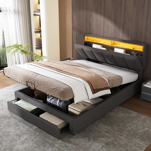 4ft6 upholstered double bed - 4ft6,