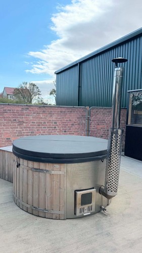 Wood fired hot - wood, tub