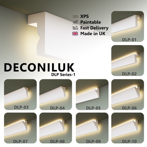 Coving cornice moulding - coving, led