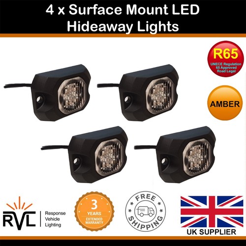 Led amber hideaway - led,