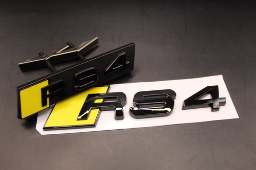 Gloss black yellow rs4 front - gloss,