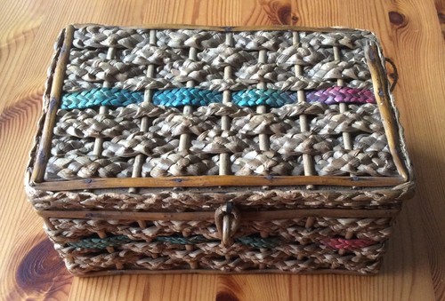 Vintage wicker sowing basket - sowing,