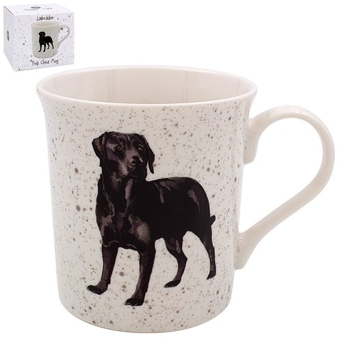 Black labrador mug - set, fine