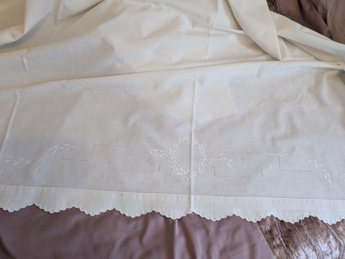 Two vintage hand embroidered - two,