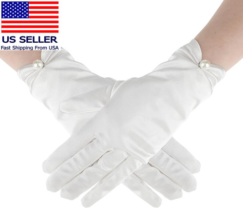 White gloves for - women,, floral