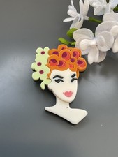 Vintage Style Lady Acrylic