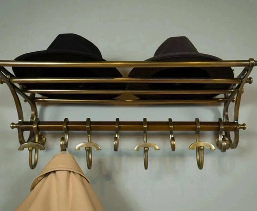 Antique coatrack luggage rack - coatrack,