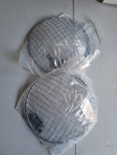 Classic Car Pair 7" Stainless Steel Headlamp Grill / Stone Guards; Mini, Triumph