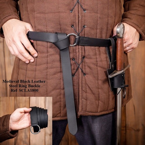 Black leather medieval viking - medieval,,