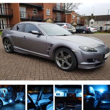 For RX-8 2003-2011 Blue Upgrade INTERIOR Light LED 11Pcs  Bulbs KIT CANBUS New