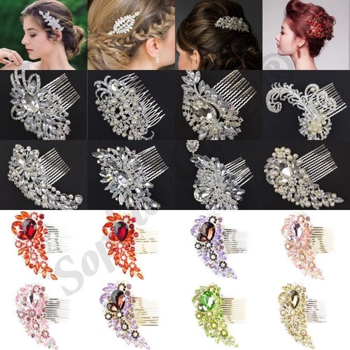 New diamond bridal hair comb - new,