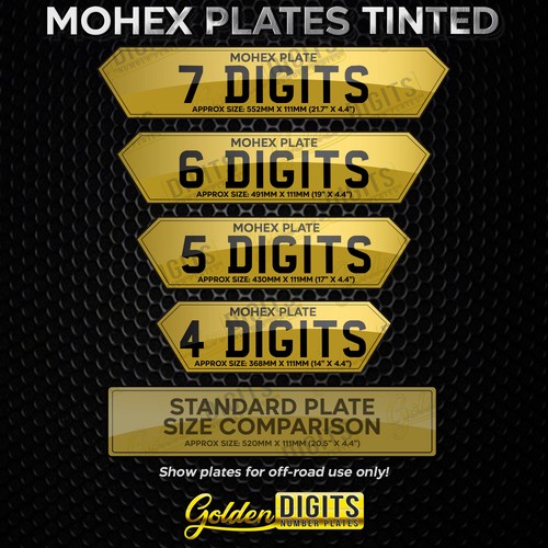 Pair tinted mohex lambo - tinted,