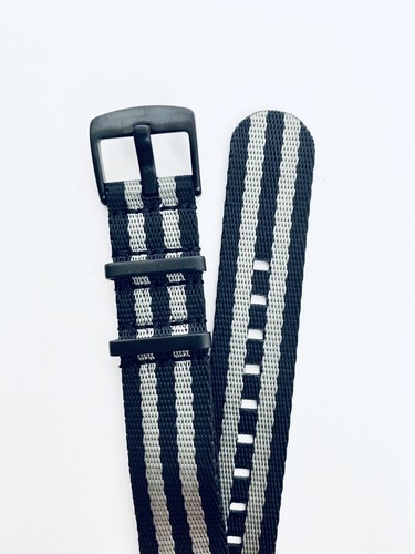 Black gray striped nylon - gray,