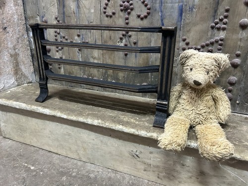 Antique cast iron fire - cast,