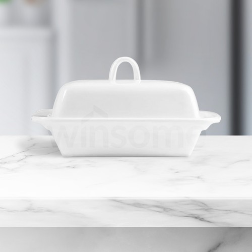 Deep butter dish - butter,
