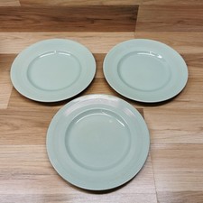 3 x Vintage Woods Ware Beryl Green 9" Small Dinner Plates