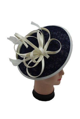 Large flower feather hair - feather, hat