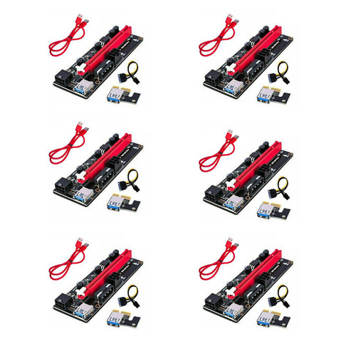 6pcs pcie riser 16x gpu - riser,