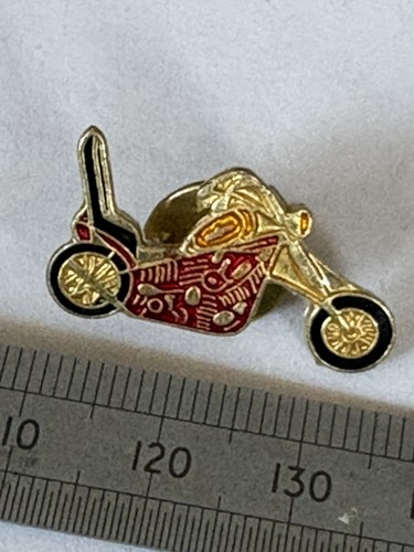 Red chopper motorcycle - red,