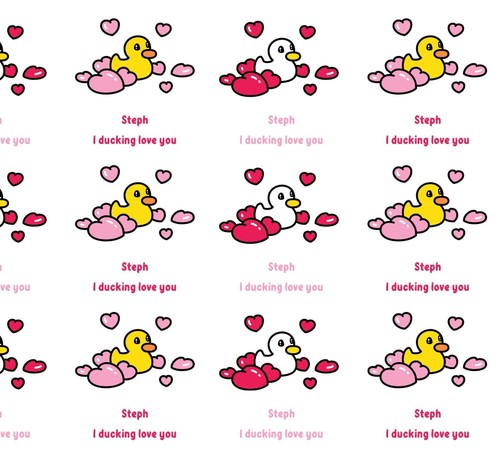 Rubber duck love personalised - duck,