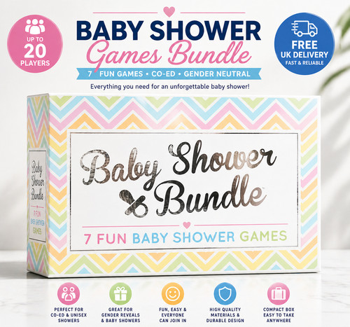 Baby shower games - baby, bundle