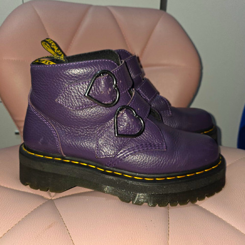 Martens devon heart purple - martens,