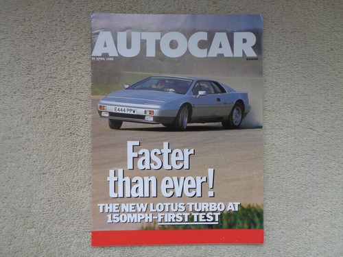 Lotus esprit turbo autocar - esprit,