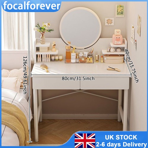 Bedroom makeup desk white - makeup,
